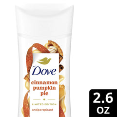 Dove Holiday Treats Women's Antiperspirant Deodorant Stick Cinnamon Pumpkin Pie, 2.6 oz