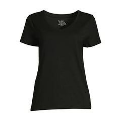 Time and Tru Women's Cotton V-Neck T-Shirt