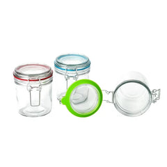 Mainstays Kitchen Storage 9.4-Ounce Clear Glass Lock Lid Jar with Silicone Gasket