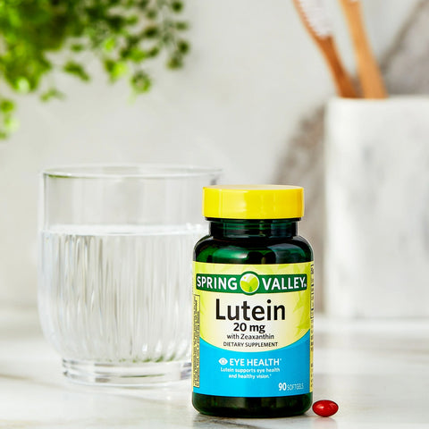 Spring Valley Lutein with Zeaxanthin Softgels, 20mg, 90 Count